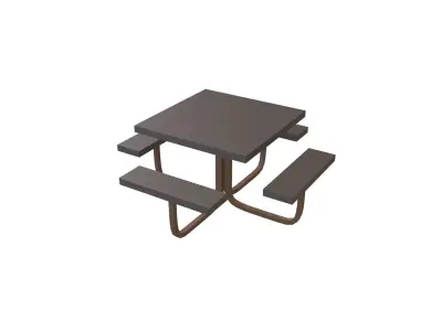 Park Table v1 002 Low-poly 3D model