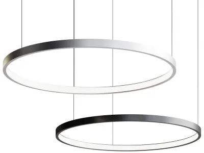 Rings Hanging lamp 3D model