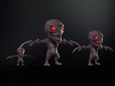 Minimonster1Pack1 Low-poly 3D model