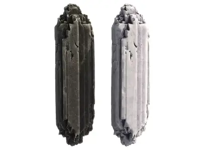 Stone Set Low-poly 3D model