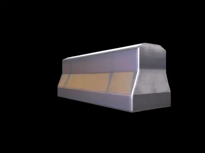  3d Model High Render Concrete Barrier Traffic Isolated 3D model