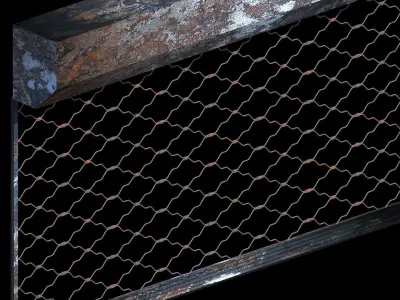 Shop Shutter Low-poly 3D model