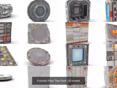 Futuristic Floor Tiles Pack