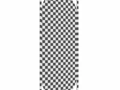 Oval mirror in a metal gold frame Midville 2 3D model