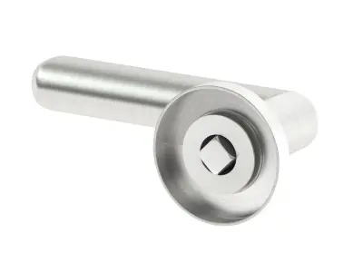 Atlas Lever On Round Rose Door Handle 3D model