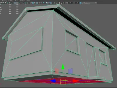 house Collection - PBR - low poly 3D model with sign 3D Model Pack