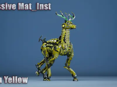 Sci-Fi Deer Low-poly 3D model