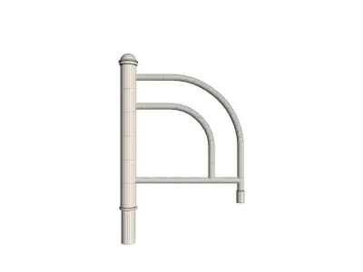Post-Arm-4 railing 3D model