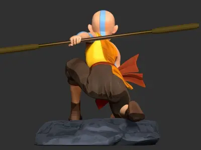 Aang - Avatar Fanart 3D print model