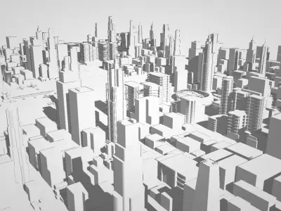 over 50 buliding city 3D model