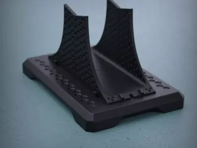 Industrial stand modern design carbon 3D print model