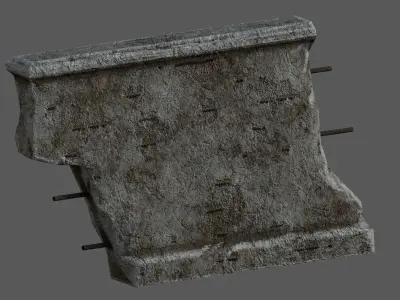 Wall Lowpoly Pack Low-poly 3D model