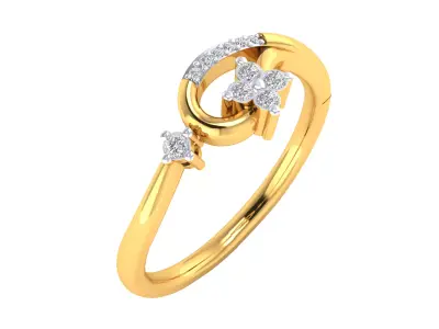 Women Ring Render 3dm STL MTL SLC JCD OBJ FBX Details 3D print model 88