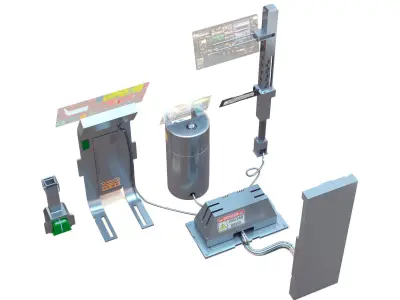 sci fi atm asset 3D model