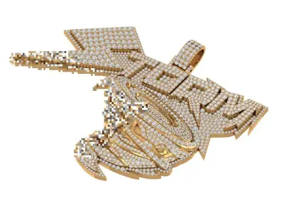 Strom Diamond Pendant 3D print model