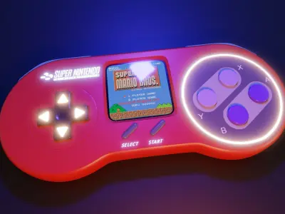 Futuristic Nintendo Controller 3D model