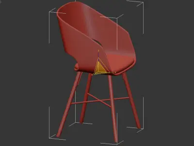 chair Luna 3D model