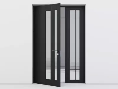 Aluminium door 210 3D model