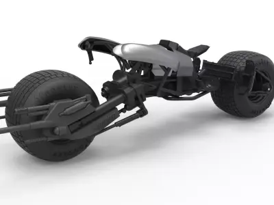 Batpod from The Dark Knight Scale 1 to 12 3D print model