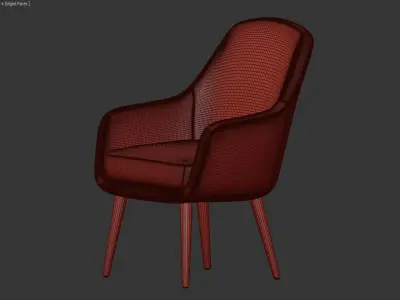 chair arm Sally 3D model