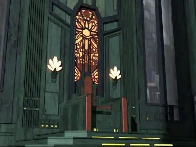 Mandalorian Throne Room 1-18 scale Kenner Hasbro 3D print model