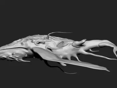 Space Whale 3D Print  3D print model