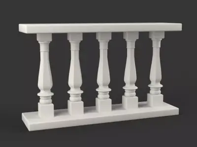 Balustrade Column 3D model