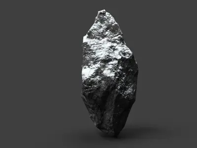 Snowy Rock 4-6 Low-poly 3D model