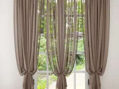 Curtain curtains - 3D model