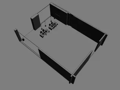 office workstation ws775 a04 3D model