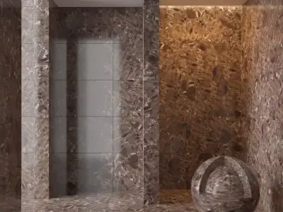 Marble wall 167 3D model