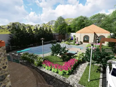 modern villa 3D model