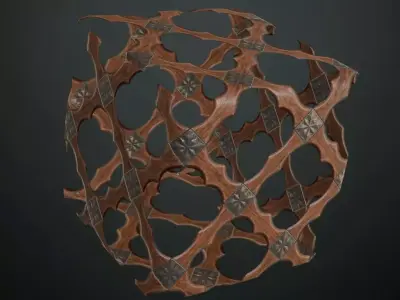 Gothic Carved Wood Lattice Texture