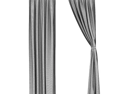 Patterned Curtains 3D model