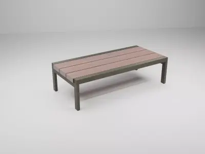 Bench01 Low-poly 3D model