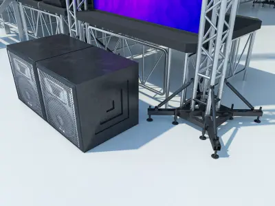 Concert Stage 2 3D model