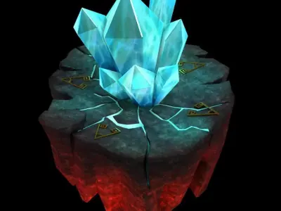 Lava Hell - Crystal 32 3D model