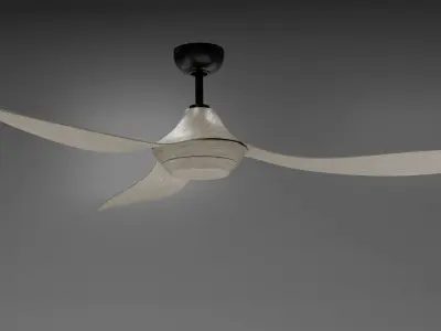 MONTECARLO AVVO Ceiling Fan Low-poly 3D model