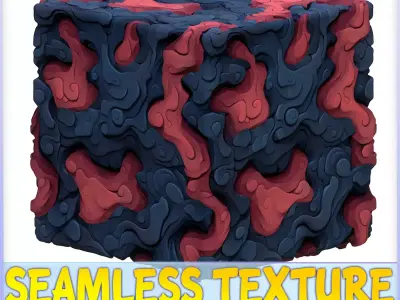 Stylized Lava Seamless Texture Texture