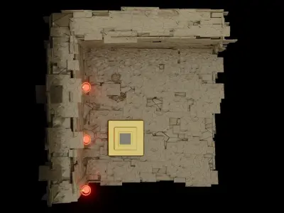 Old Stone generative Wall 3D model