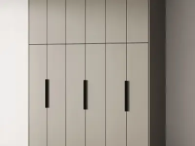 232 cabinet furniture 09 modular wardrobe cupboard 05 3D model