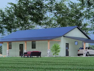 Barndominium House Design   3D model