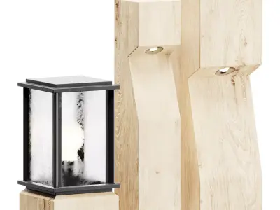 Timberlab EYE Garden lantern 3D model