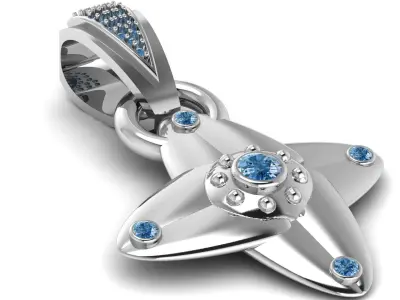 STAR GOLD PENDANT  3D print model