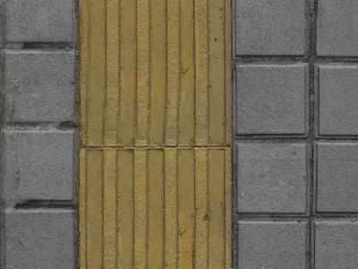  Texture PBR Concrete 02 - Guiding Block - 4K Scanned Texture