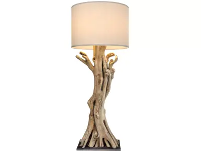 Rustic Floor lamp made natural driftwood branches Scandinavian 3D model