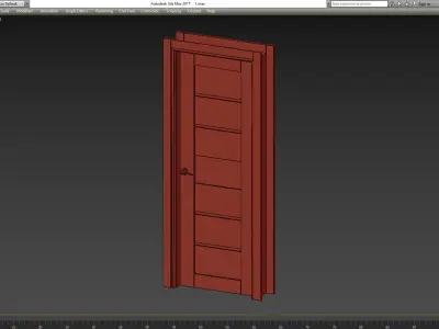 Edna Vetro Bianco Noble Belldinni Modern Interior Door 3d model Low-poly 3D model