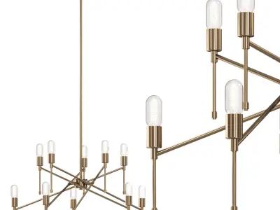 dyer chandelier by arhaus 3D model