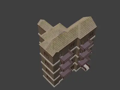 House Model 50 Low-poly 3D model