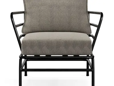 MARELUZ armchair Low-poly 3D model